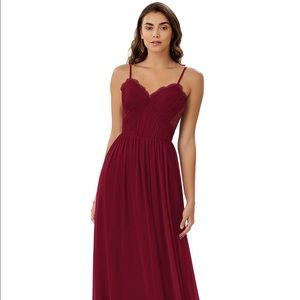 BRAND NEW! NEVER WORN! Floor length bridesmaid dress from Azazie.